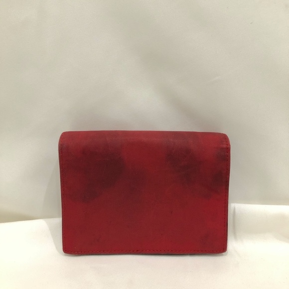Prada Red Nylon Bifold Wallet Sku#84380 (gently used, outside dirty) - Picture 2 of 15